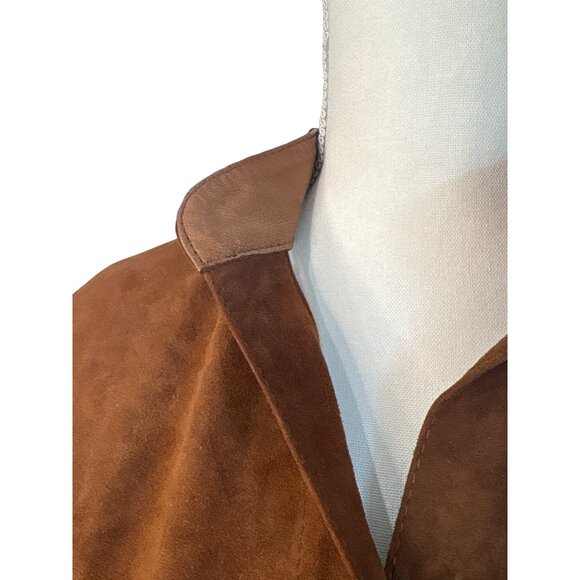 ZUT x REVOLVE Cropped Hair-on Cowhide Leather Jacket in Camel Suede Medium New - Picture 7 of 10